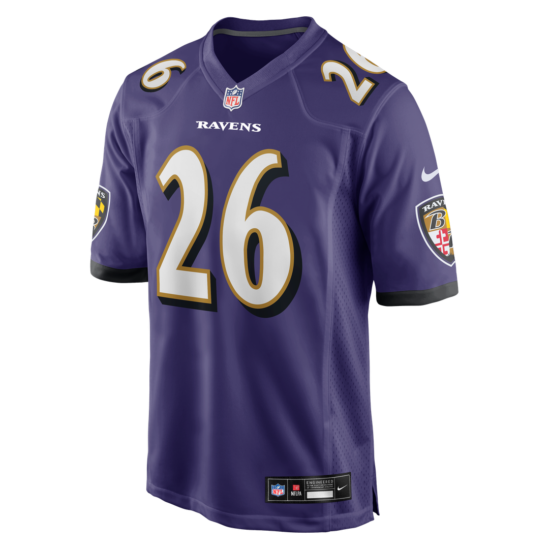 Rasheen Ali Baltimore Ravens Game Jersey - Purple
