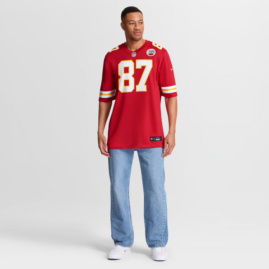 Travis Kelce Kansas City Chiefs Game Jersey - White