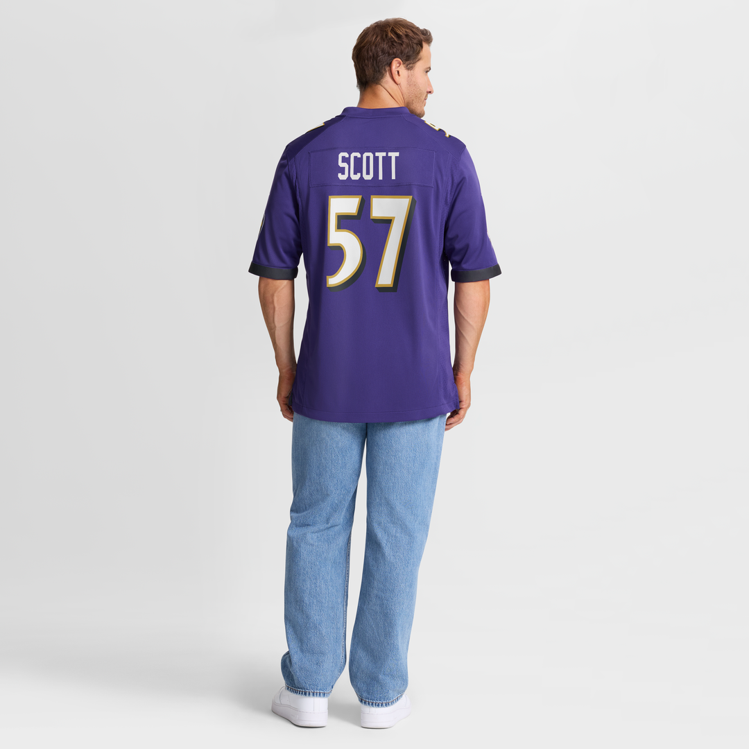 Bart Scott Baltimore Ravens Game Jersey - Purple