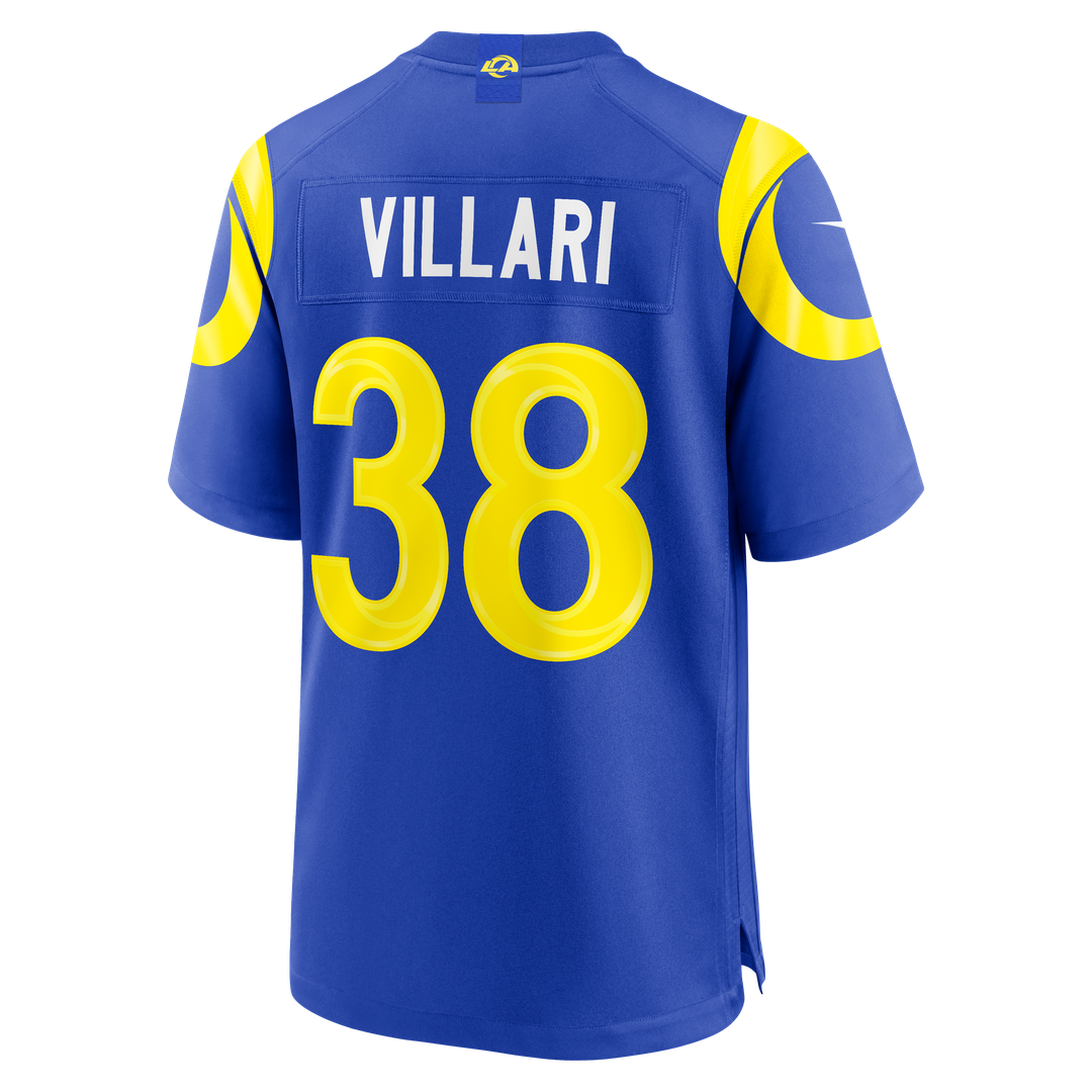 Dan Villari Los Angeles Rams Game Jersey - Royal Blue