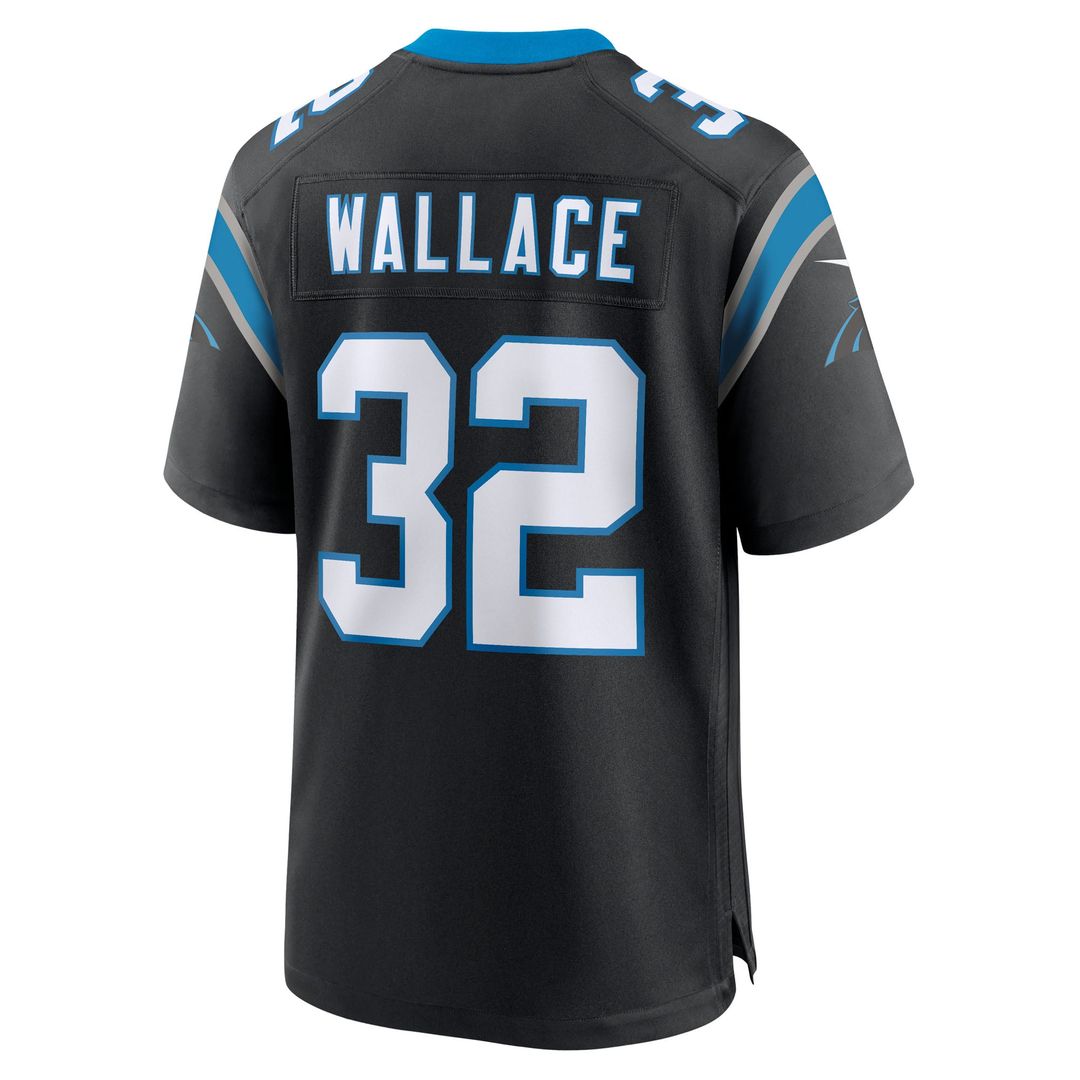 Trevin Wallace Carolina Panthers Game Jersey - Black