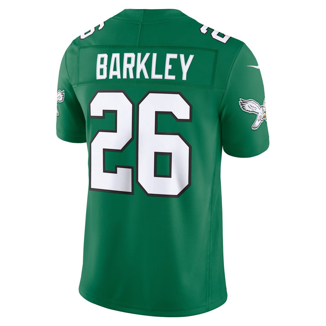 Saquon Barkley Philadelphia Eagles Alternate Vapor F.U.S.E. Stitched Limited Jersey - Black