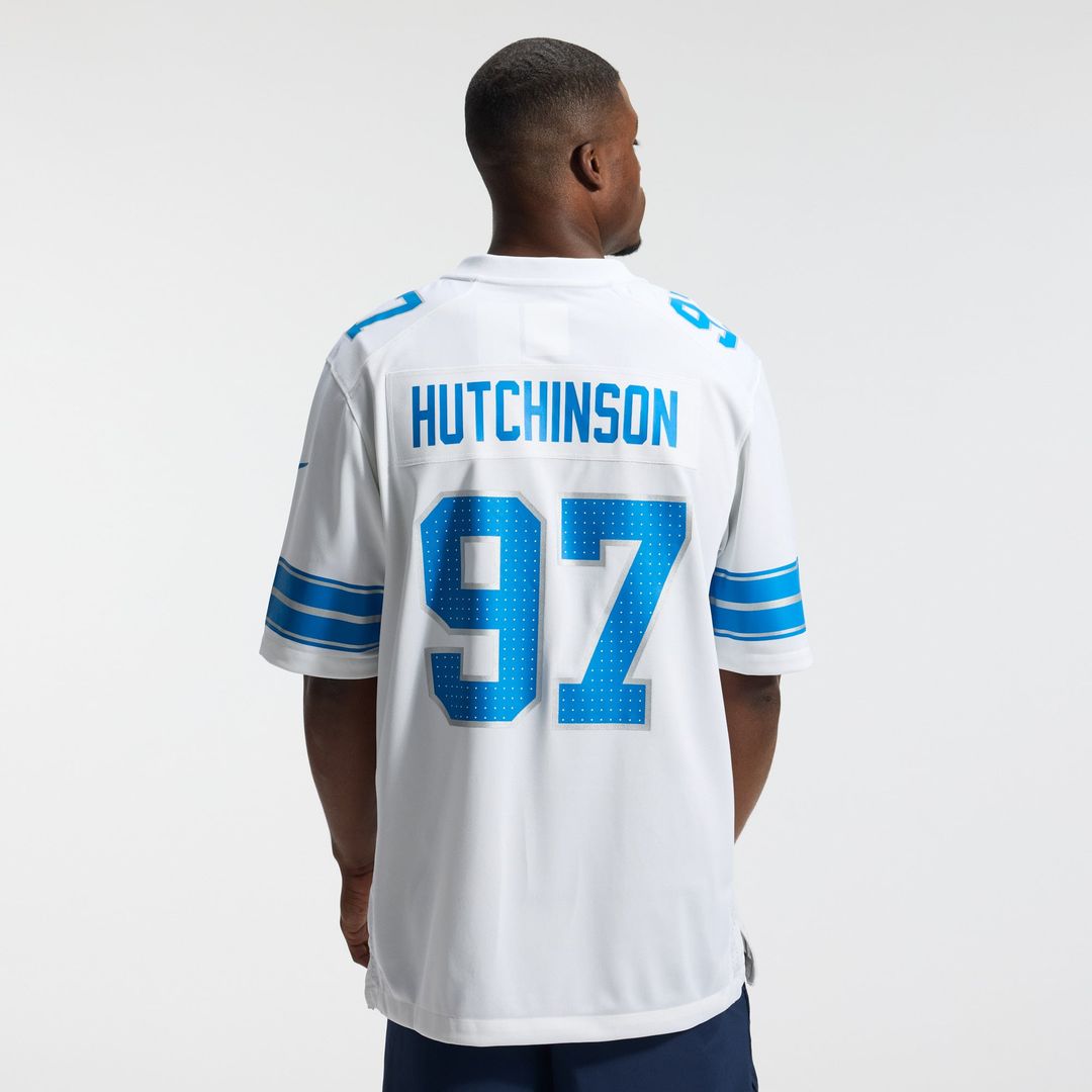 Aidan Hutchinson Detroit Lions Game Jersey - Blue