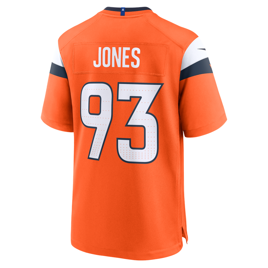 D.J. Jones Denver Broncos Game Jersey - Orange