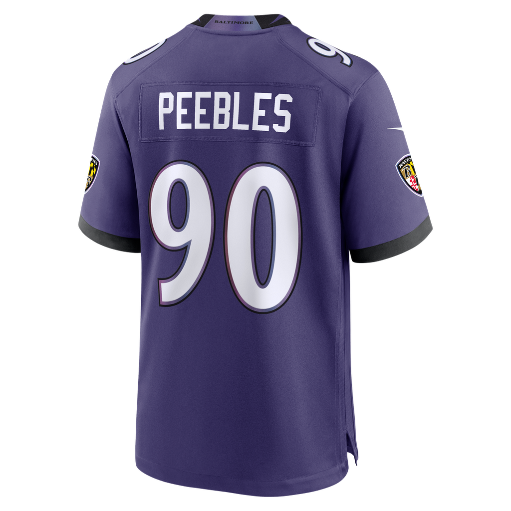 Aeneas Peebles Baltimore Ravens Game Jersey - Purple