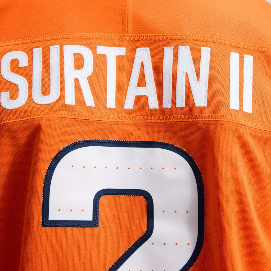 Pat Surtain II Denver Broncos Alternate Vapor F.U.S.E. Stitched Limited Jersey - Navy