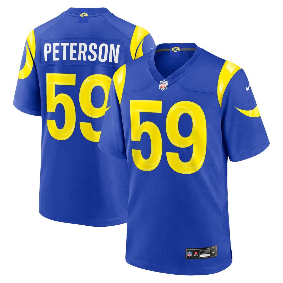 Darryl Peterson Los Angeles Rams Game Jersey - Royal Blue