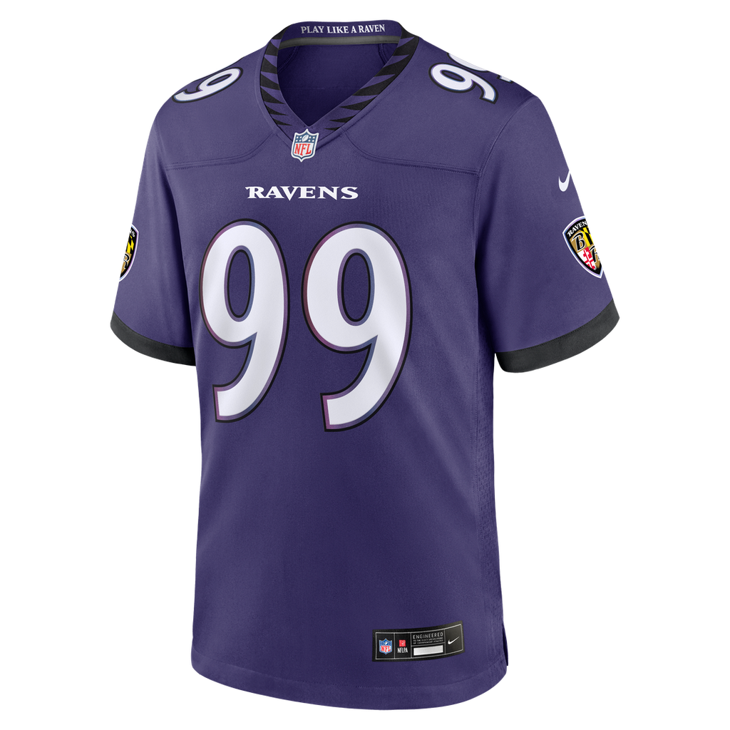 Rayshaun Benny Baltimore Ravens Game Jersey - Purple