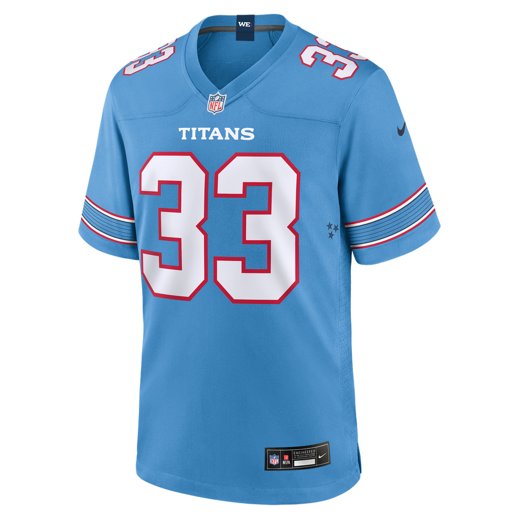 Cedric Gray Tennessee Titans Game Jersey - Light Blue