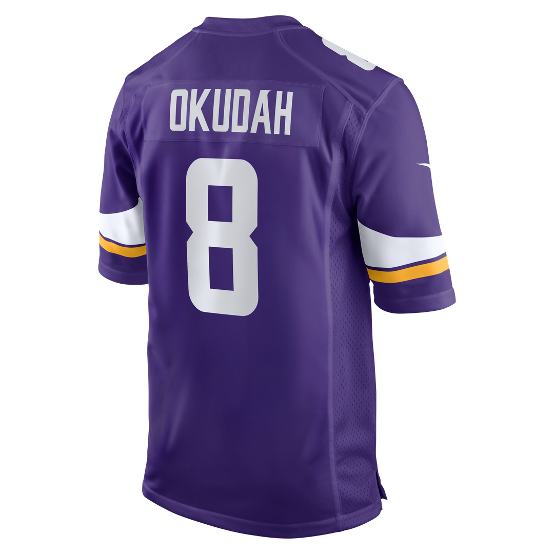 Jeff Okudah Minnesota Vikings Game Jersey - Purple