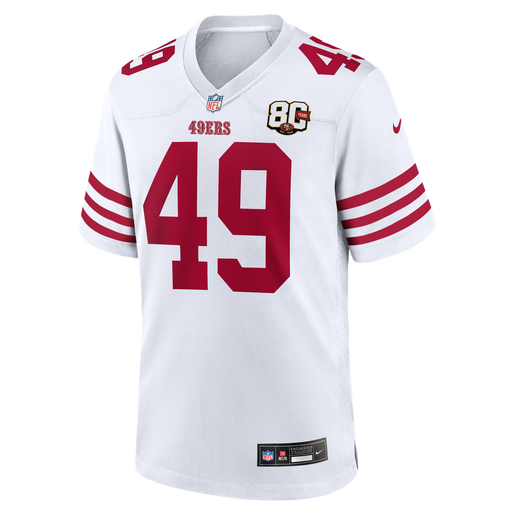 The Faithful San Francisco 49ers 80th Anniversary Game Jersey - White