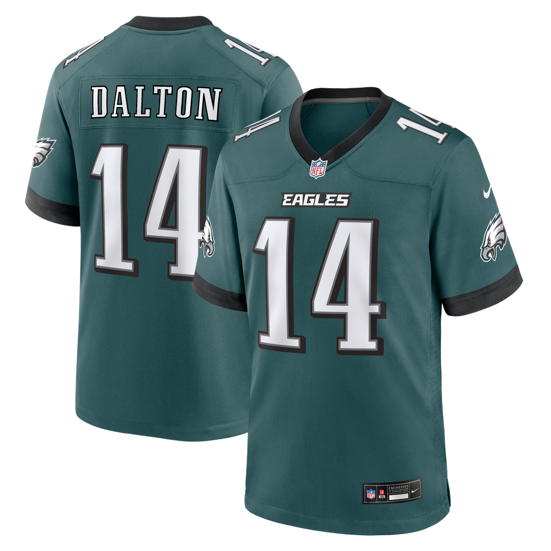 Andy Dalton Philadelphia Eagles Game Jersey - Midnight Green