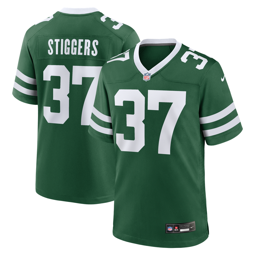 Qwan'tez Stiggers New York Jets Game Jersey - Legacy Green