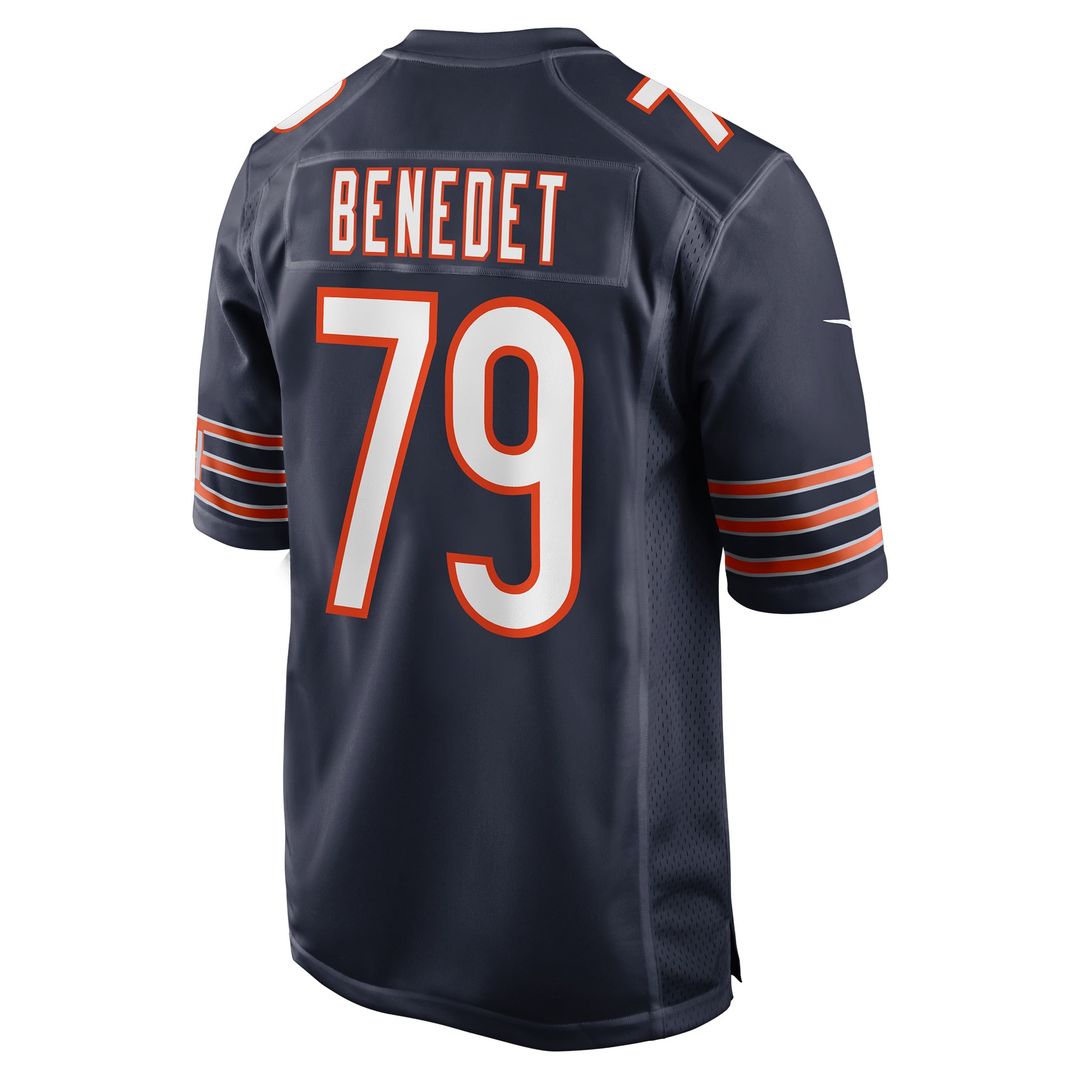 Theo Benedet Chicago Bears Game Jersey - Navy