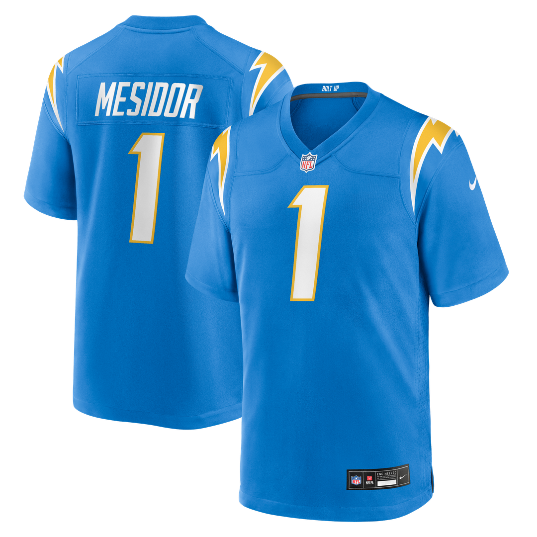Akheem Mesidor Los Angeles Chargers Game Jersey - Powder Blue