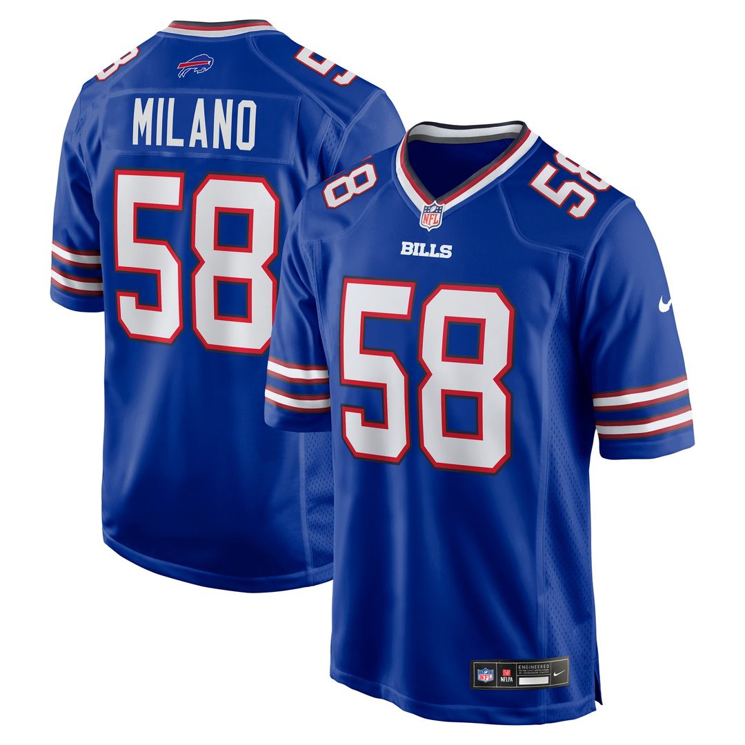 Matt Milano Buffalo Bills Game Jersey - Royal Blue