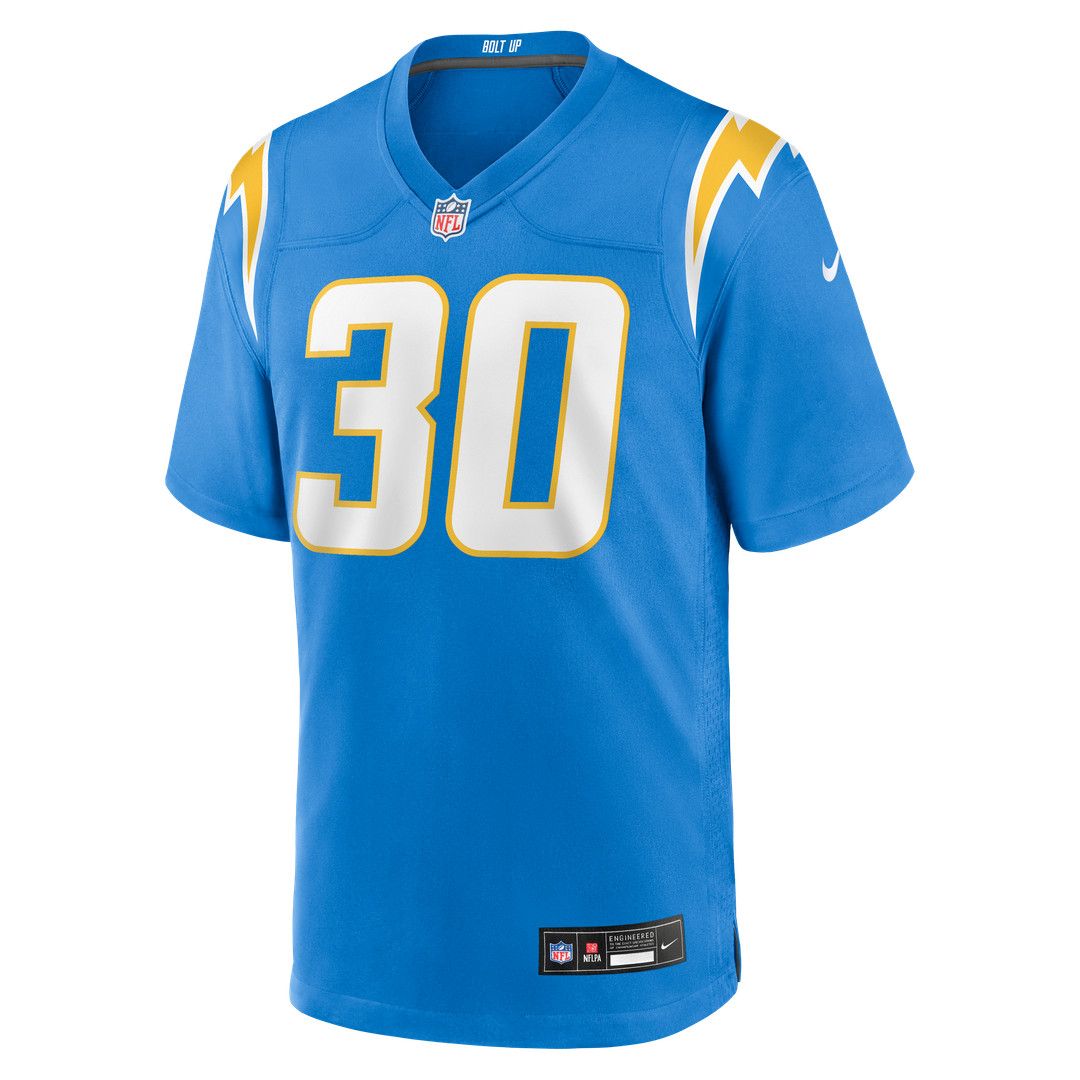 Alec Ingold Los Angeles Chargers Game Jersey - Powder Blue