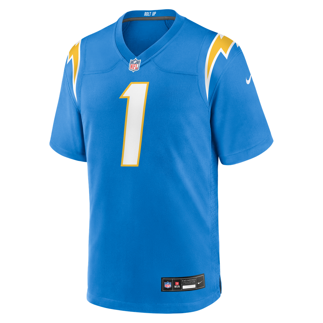 Number 1 Dad Los Angeles Chargers Game Jersey - Powder Blue
