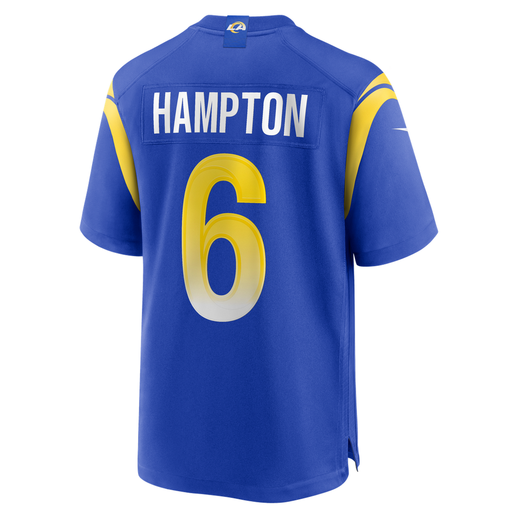 Nick Hampton Los Angeles Rams Game Jersey - Royal Blue