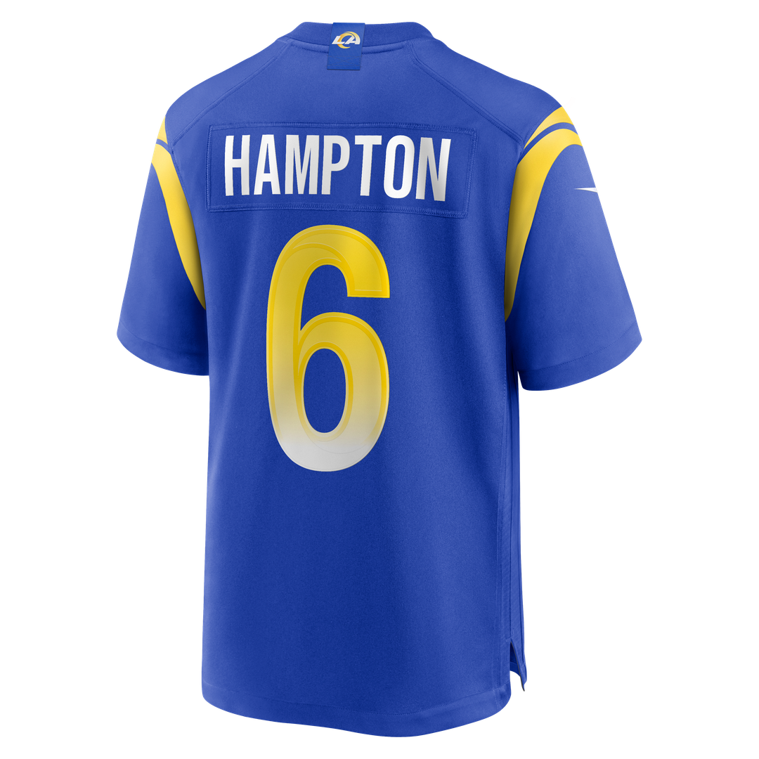 Nick Hampton Los Angeles Rams Game Jersey - Royal Blue