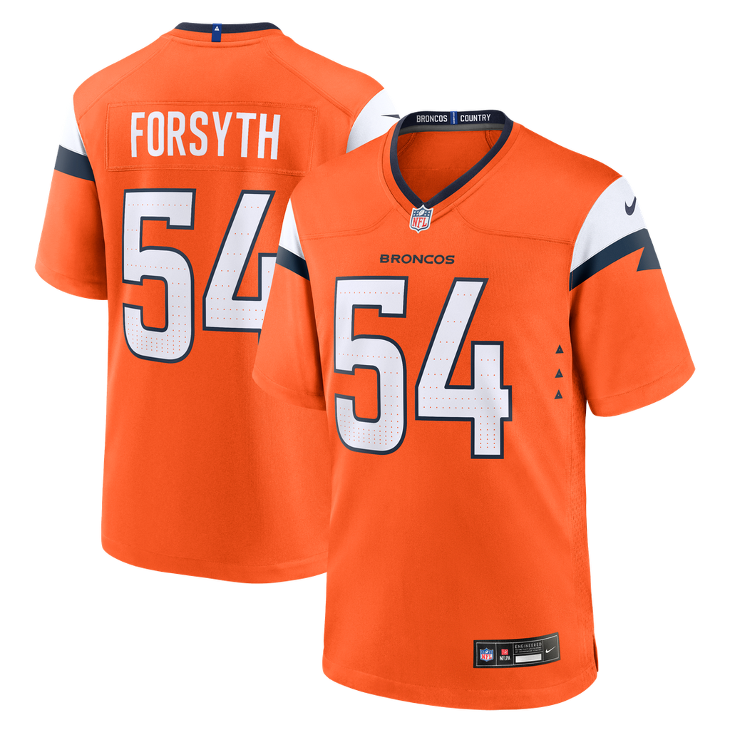 Alex Forsyth Denver Broncos Game Jersey - Orange