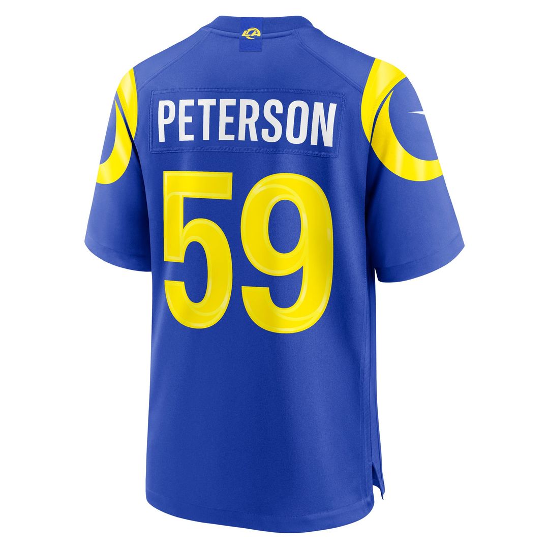 Darryl Peterson Los Angeles Rams Game Jersey - Royal Blue