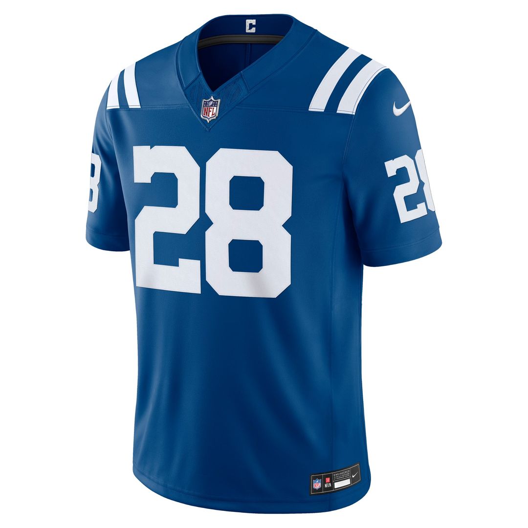 Jonathan Taylor Indianapolis Colts Vapor F.U.S.E. Stitched Limited Jersey - White