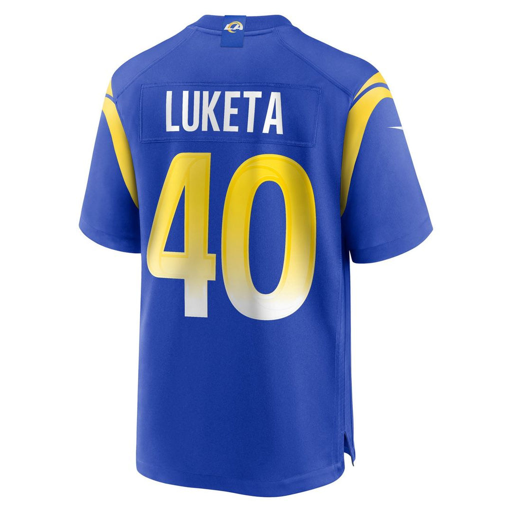 Jesse Luketa Los Angeles Rams Game Jersey - Royal Blue