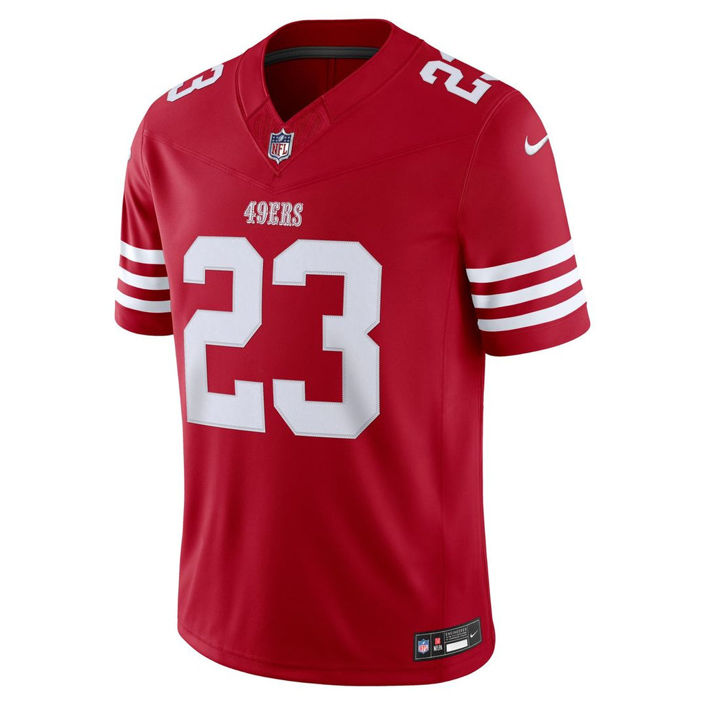 Christian McCaffrey San Francisco 49ers Alternate Vapor F.U.S.E. Stitched Limited Jersey - White