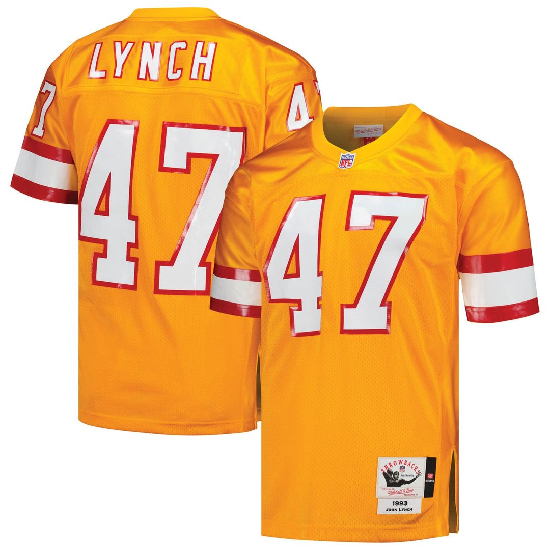 John Lynch Tampa Bay Buccaneers 1993 Authentic Throwback Jersey - Orange