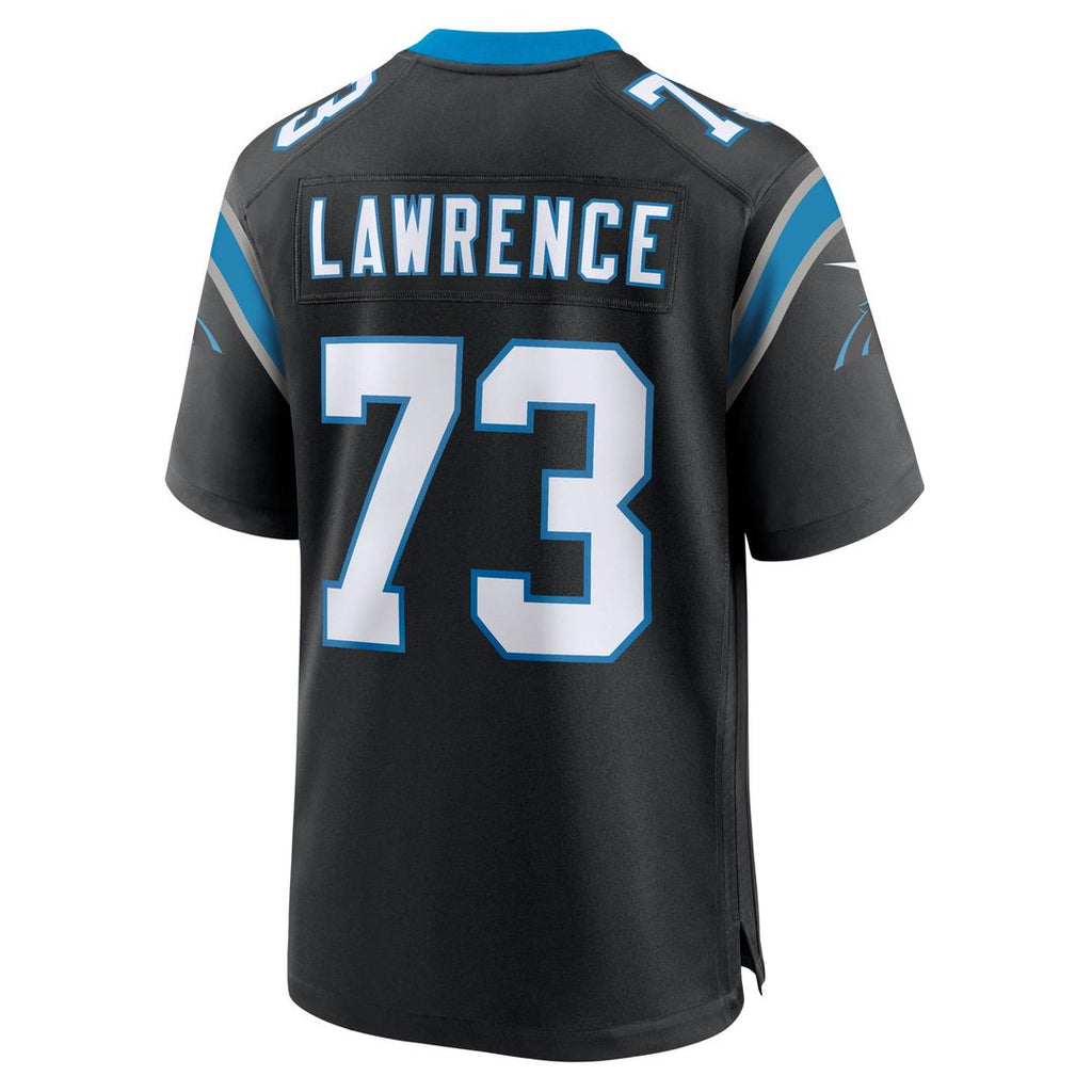Rashard Lawrence Carolina Panthers Game Jersey - Black