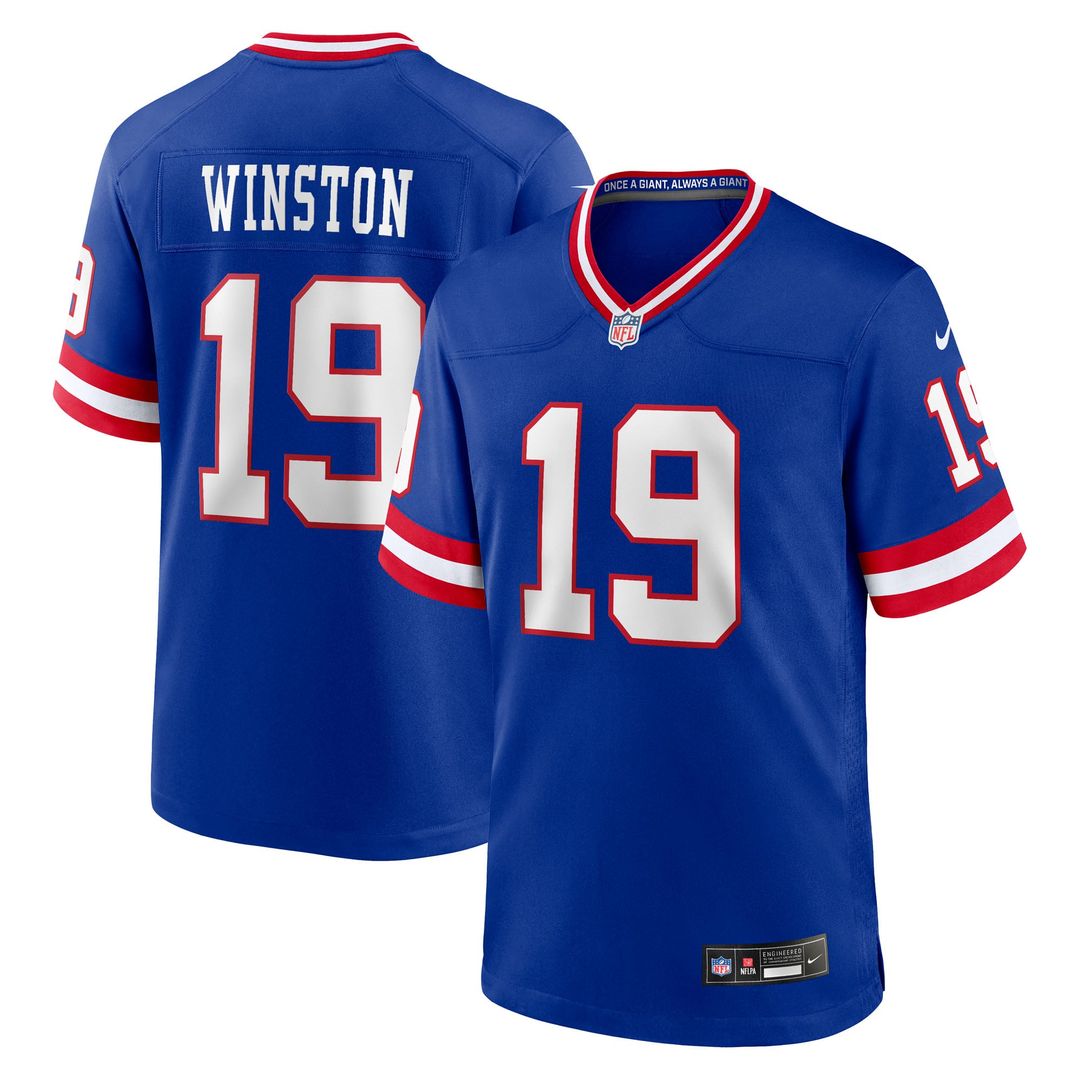 Jameis Winston New York Giants Alternate 2 Game Jersey - Royal Blue