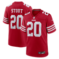 Upton Stout San Francisco 49ers Game Jersey - Scarlet