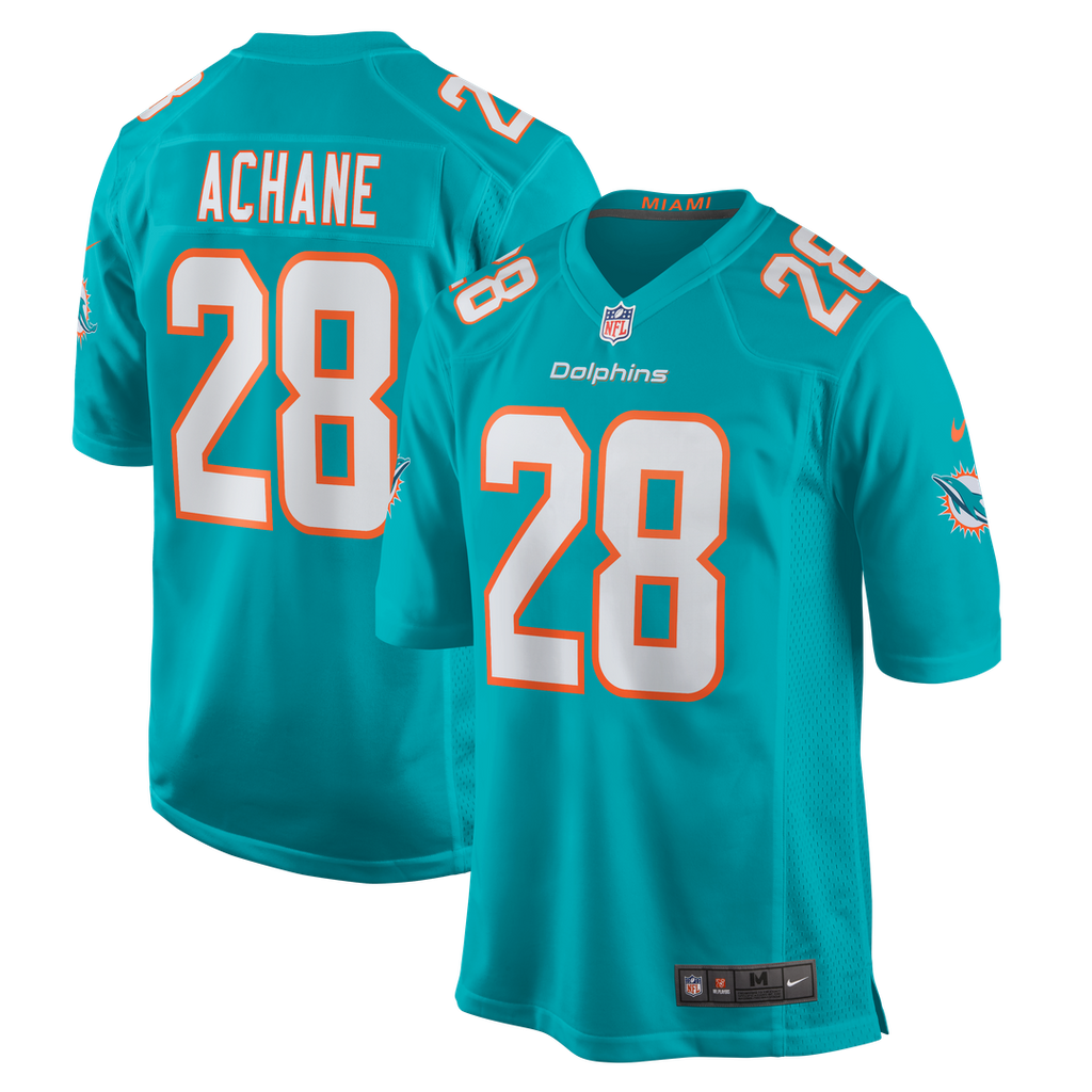 De'Von Achane Miami Dolphins Game Jersey - Aqua