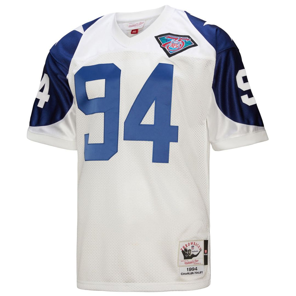 Charles Haley Dallas Cowboys 1994 Authentic Throwback Jersey - White
