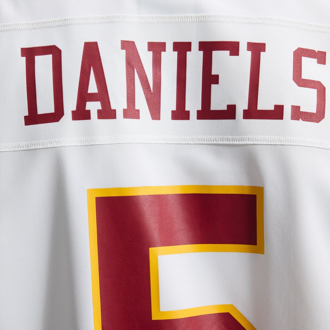 Jayden Daniels Washington Commanders Game Super Bowl Era Jersey - White