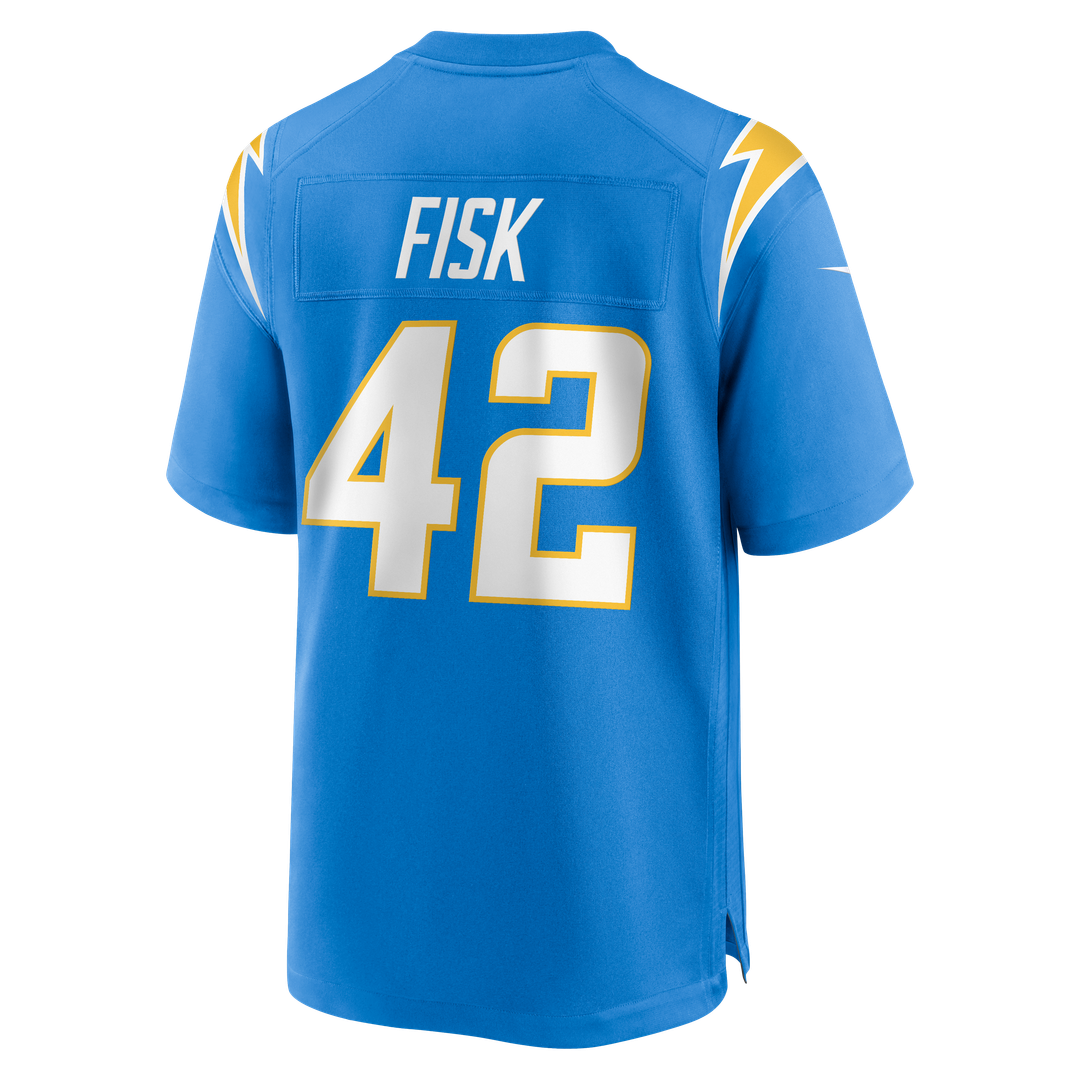 Tucker Fisk Los Angeles Chargers Game Jersey - Powder Blue