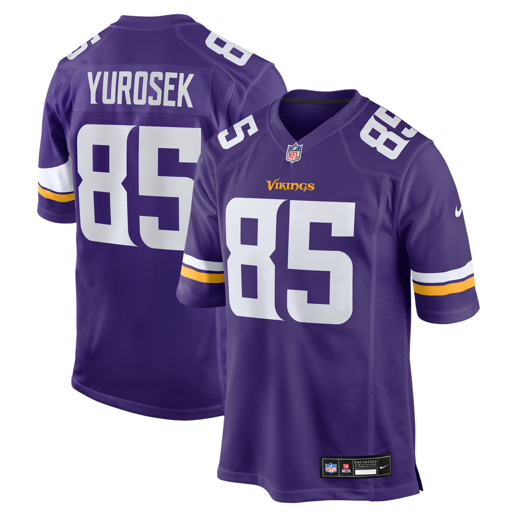 Ben Yurosek Minnesota Vikings Game Jersey - Purple