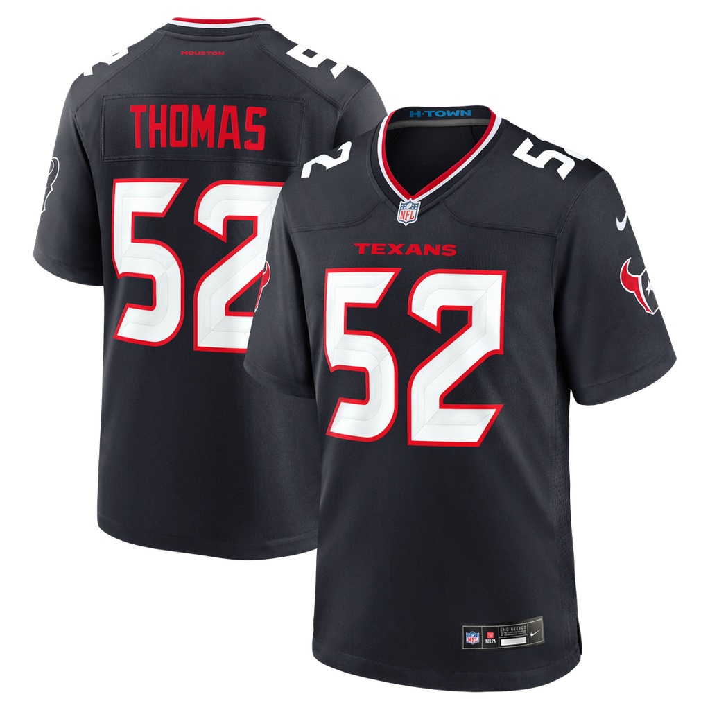 Xavier Thomas Houston Texans Game Jersey - Navy