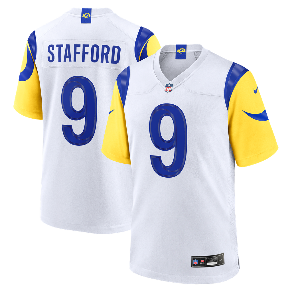 Matthew Stafford Los Angeles Rams White Game Jersey - White