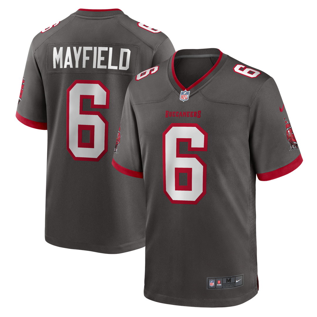Baker Mayfield Tampa Bay Buccaneers Alternate Game Jersey - Pewter