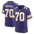 Jim Marshall Minnesota Vikings Alternate Game Jersey - Purple