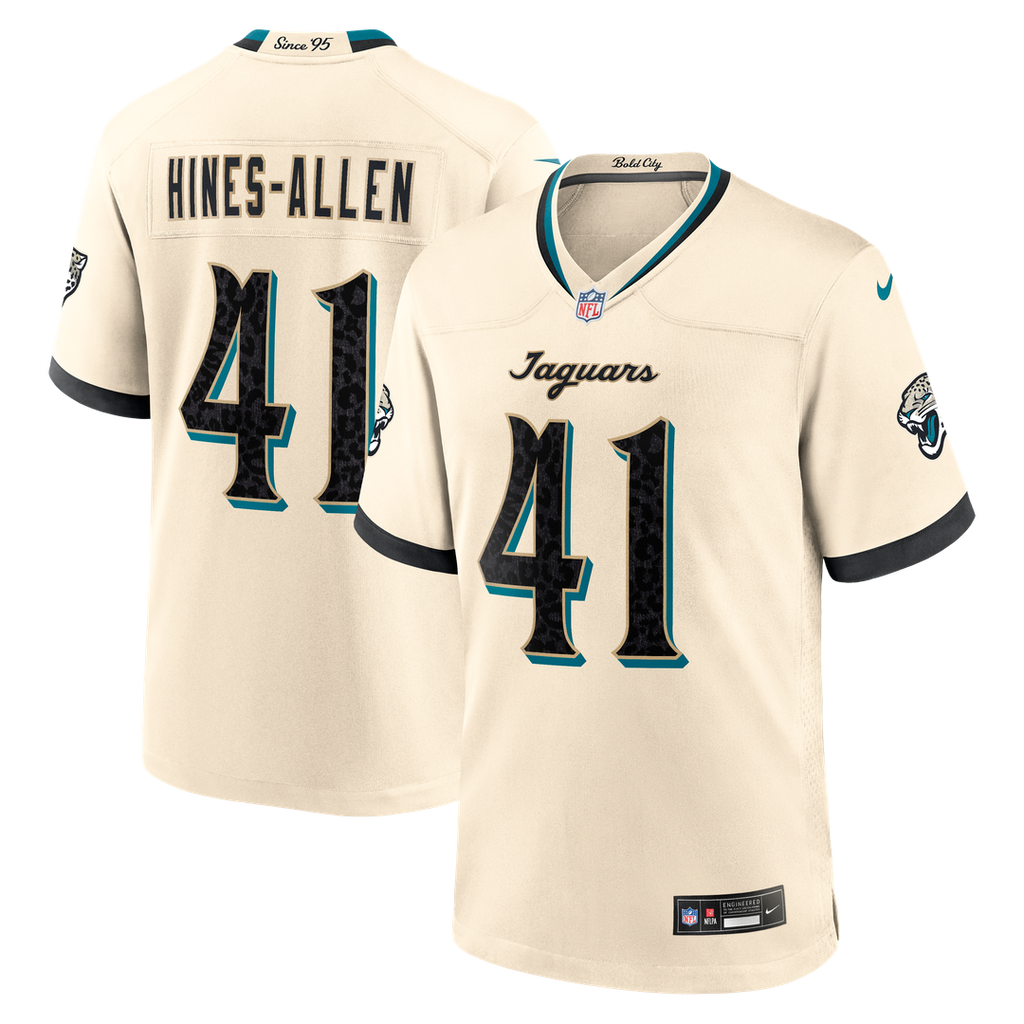 Josh Hines-Allen Jacksonville Jaguars 2026 Rivalries Collection Game Jersey - Natural