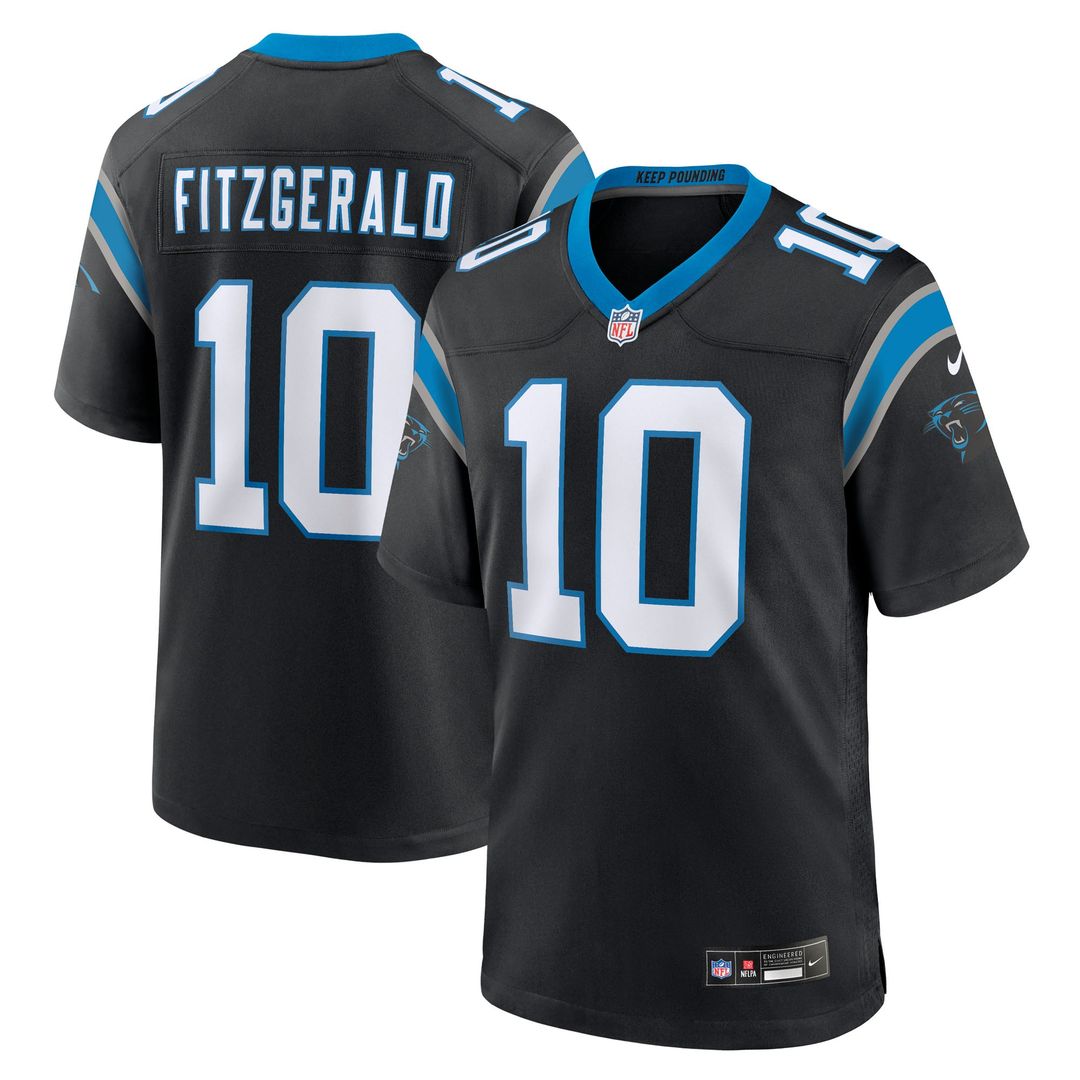 Ryan Fitzgerald Carolina Panthers Game Jersey - Black