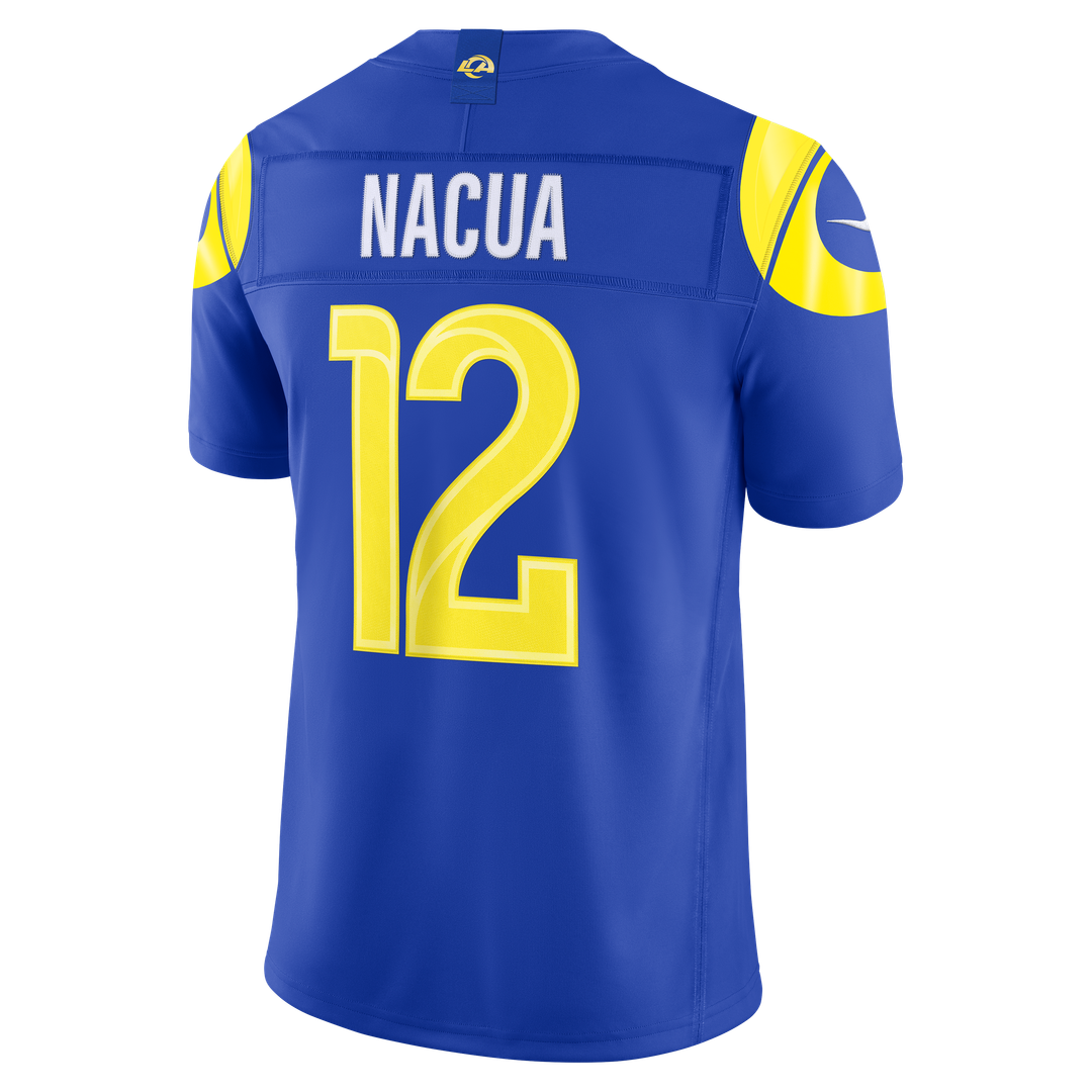 Puka Nacua Los Angeles Rams Vapor F.U.S.E. Stitched Limited Jersey - Royal Blue