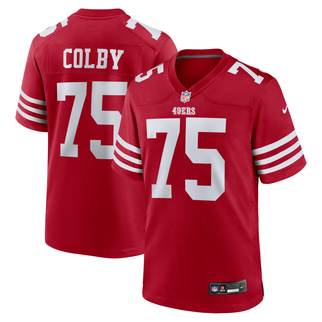 Connor Colby San Francisco 49ers Game Jersey - Scarlet