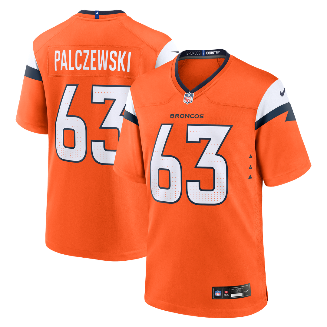 Alex Palczewski Denver Broncos Game Jersey - Orange