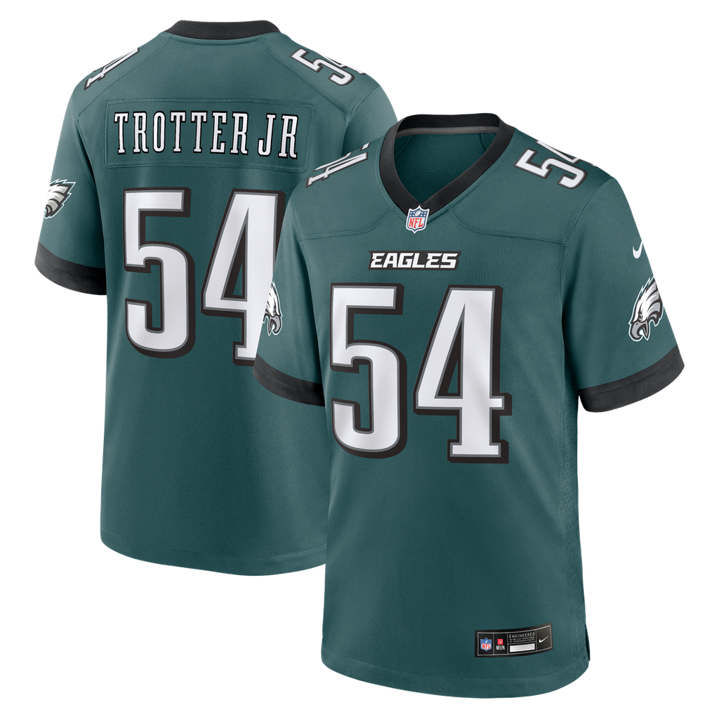 Jeremiah Trotter Jr. Philadelphia Eagles Game Jersey - Midnight Green