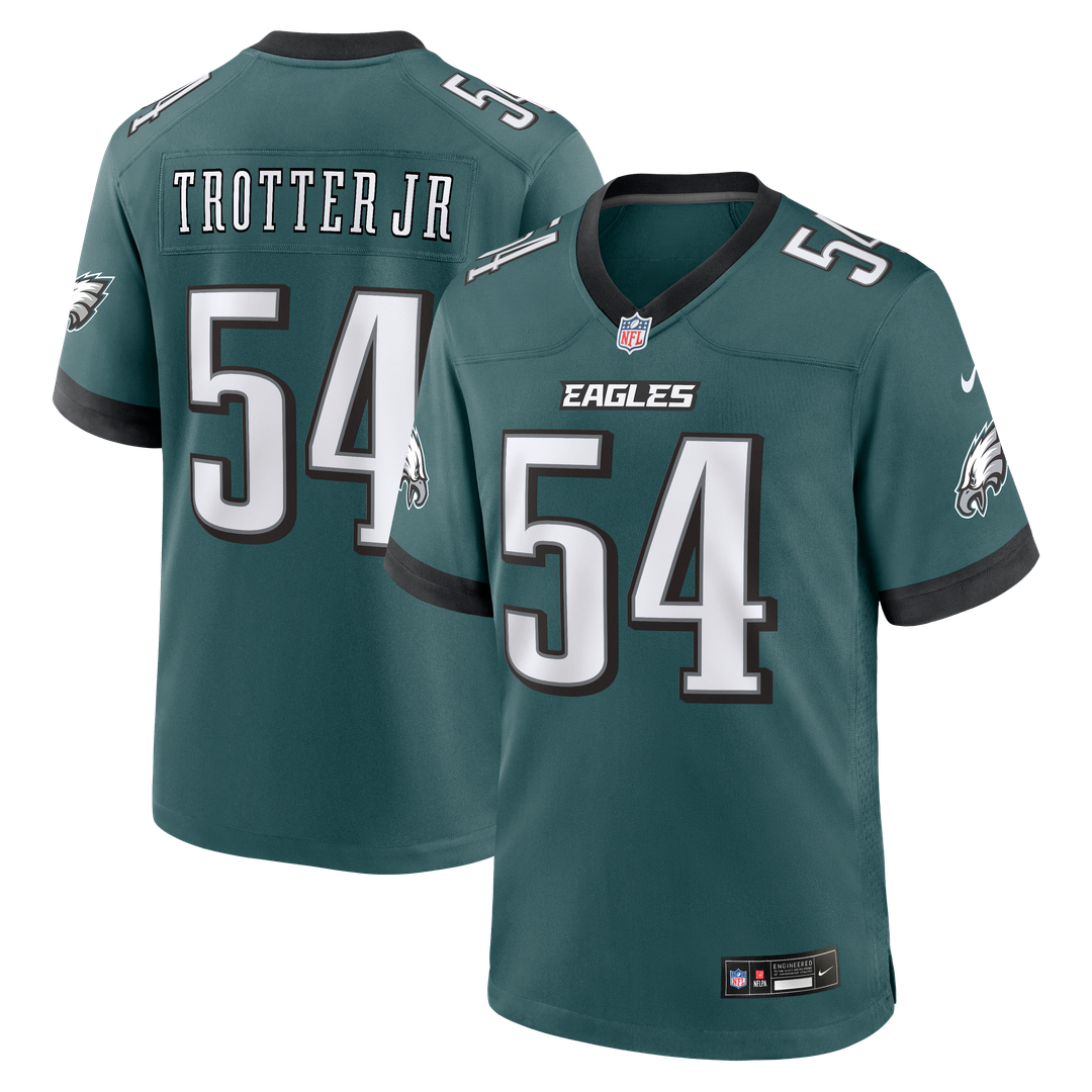 Jeremiah Trotter Jr. Philadelphia Eagles Game Jersey - Midnight Green