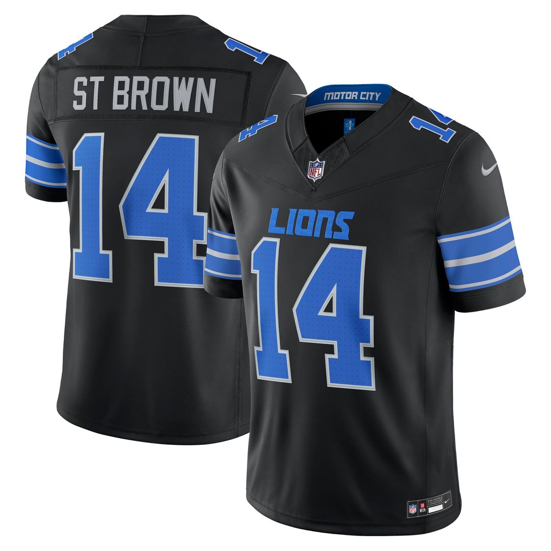 Amon-Ra St. Brown Detroit Lions Vapor F.U.S.E. Stitched Limited Jersey - Blue